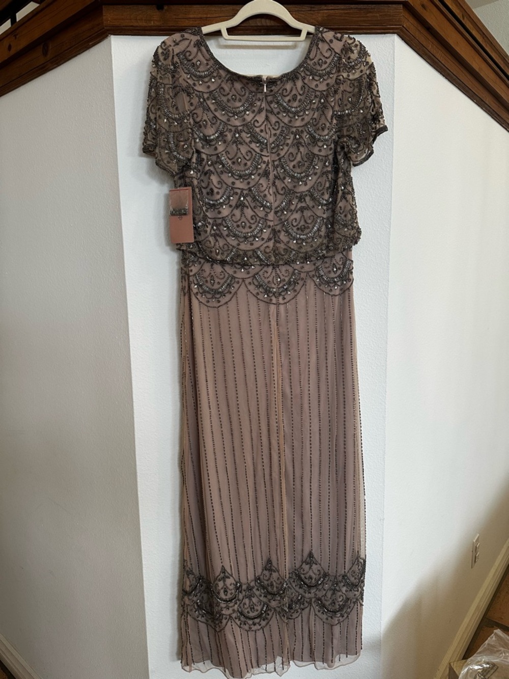 BHLDN Mauve Beaded Maxi Dress - Picture 6 of 10